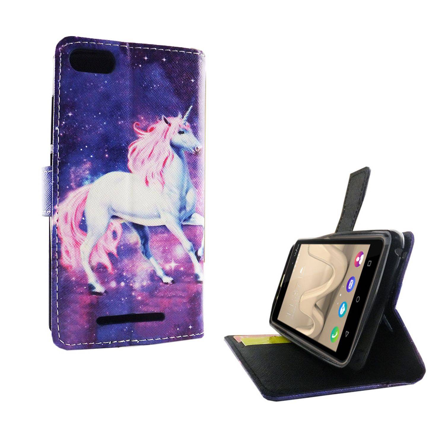 Wiko Lenny 3 Handyhülle Bookcover Rot