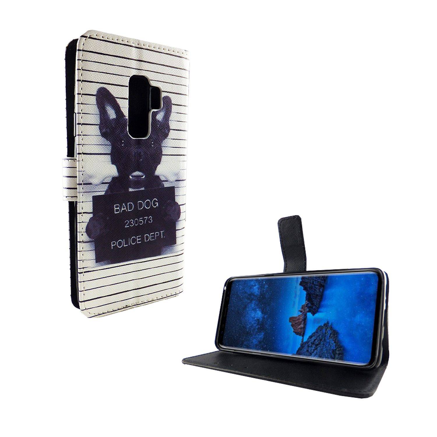 Samsung Galaxy S9 Plus Handyhülle Bookcover Weiß