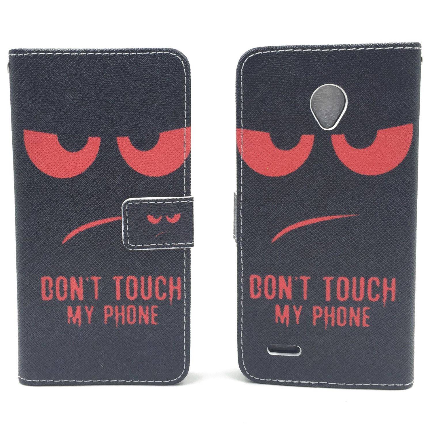 Vodafone Smart Prime 6 Handyhülle Bookcover Schwarz