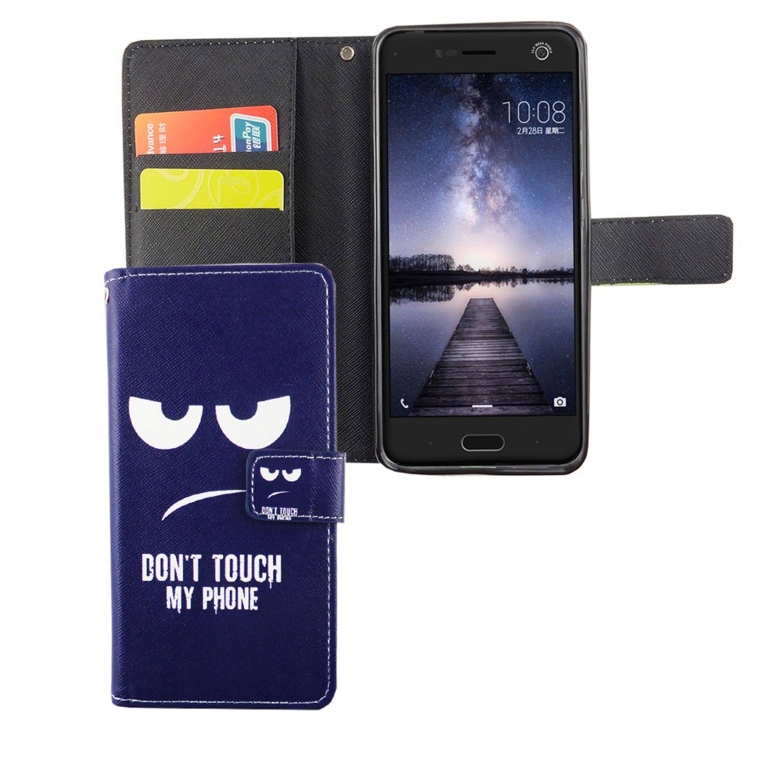 ZTE Blade V8 Handyhülle Bookcover Blau