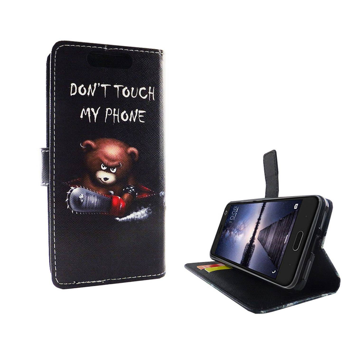 ZTE Blade V8 Handyhülle Bookcover Schwarz