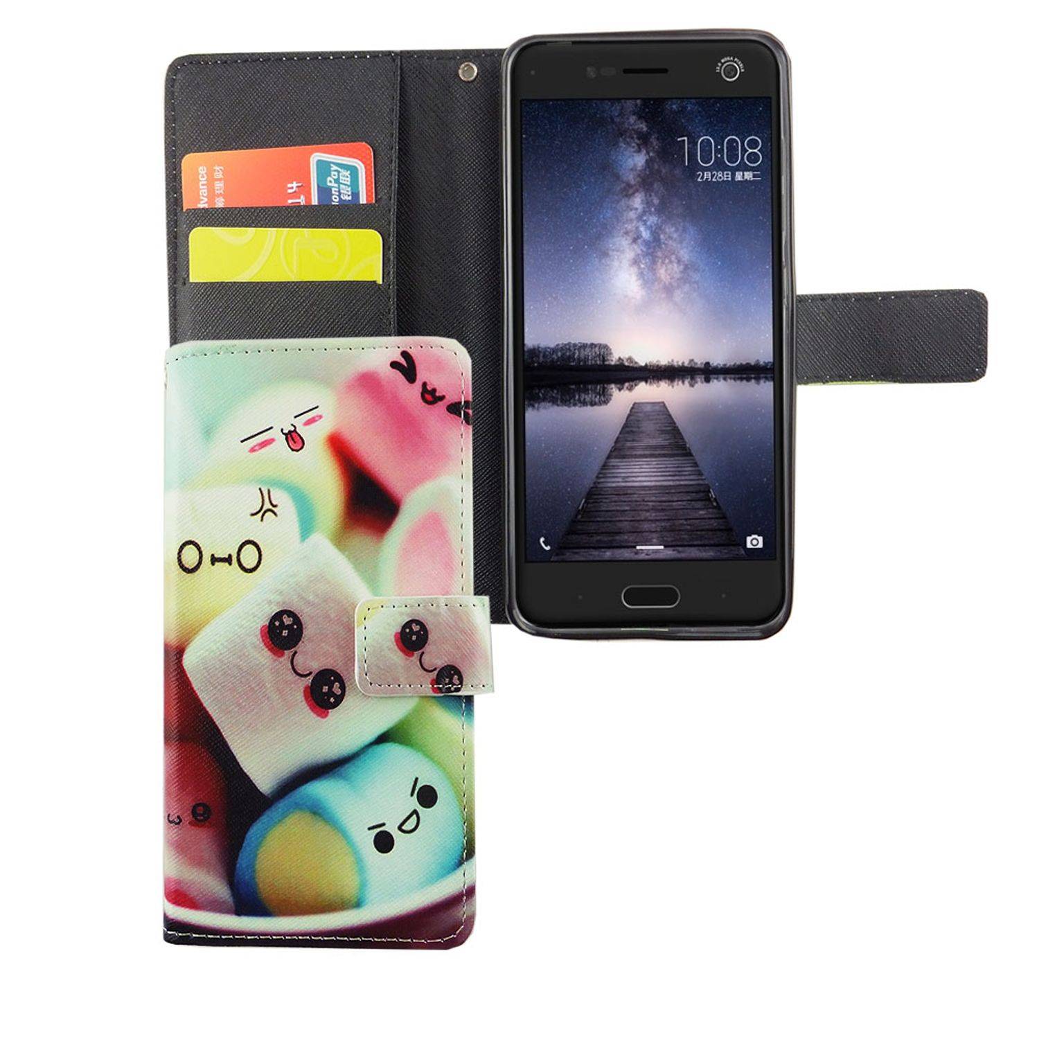 ZTE Blade V8 Handyhülle Bookcover Mehrfarbig