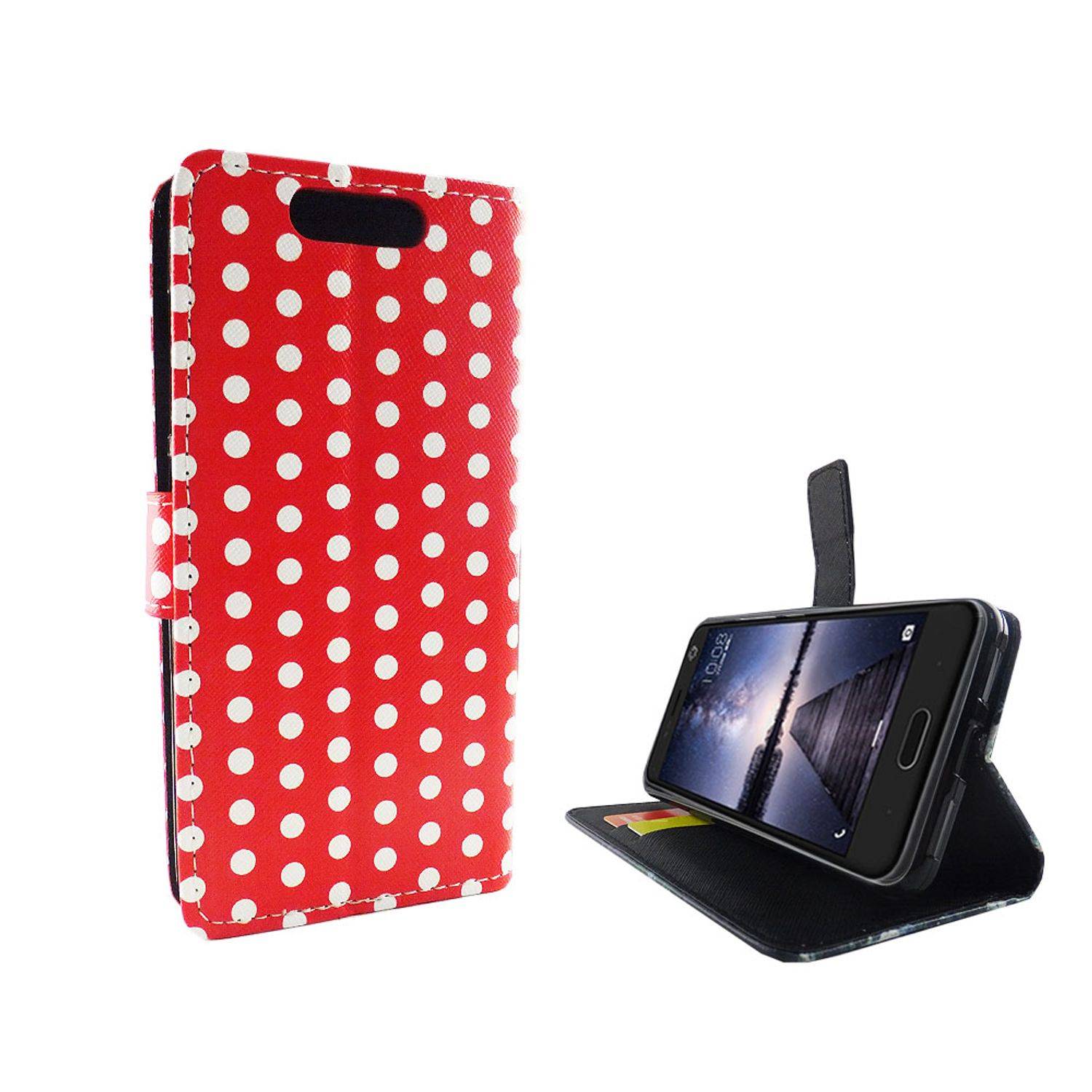 ZTE Blade V8 Handyhülle Bookcover Rot
