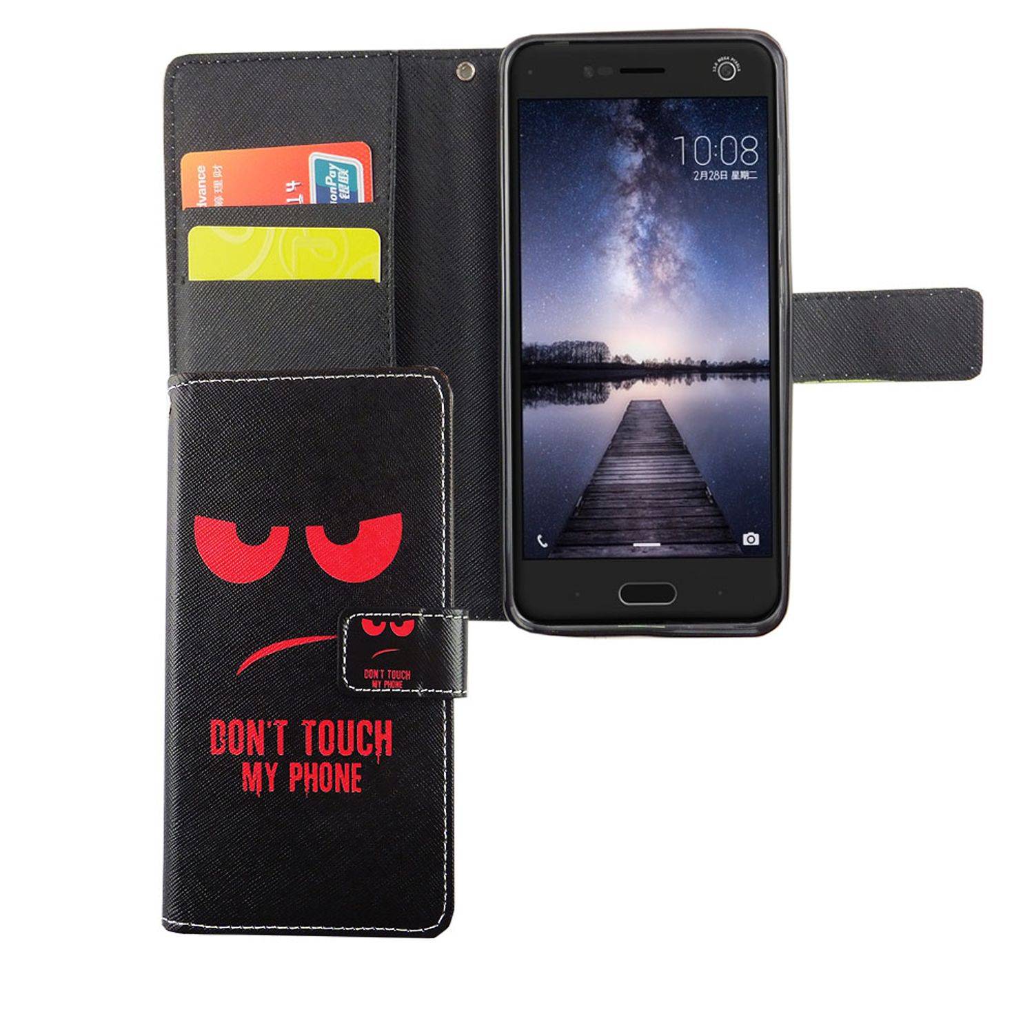 ZTE Blade V8 Handyhülle Bookcover Rot