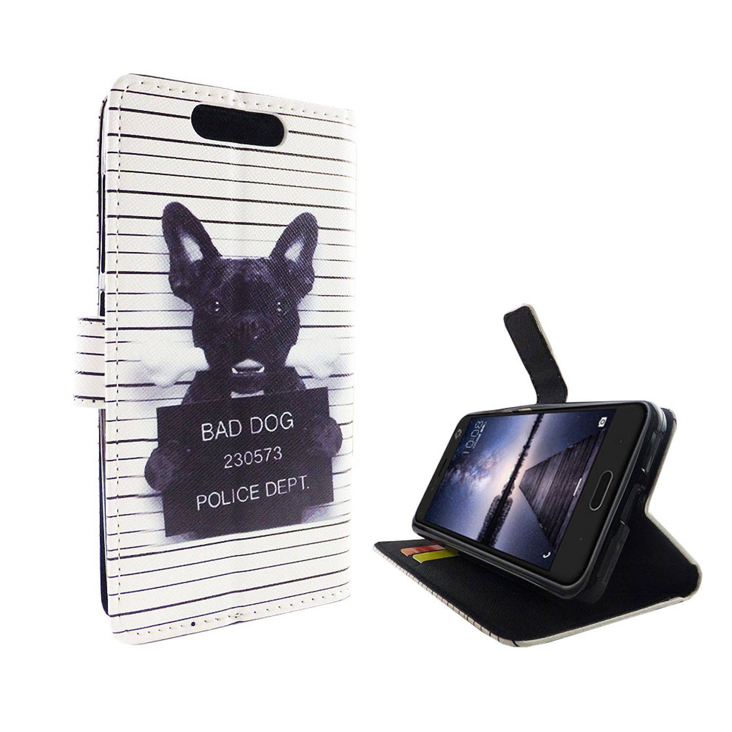 ZTE Blade V8 Handyhülle Bookcover Weiß