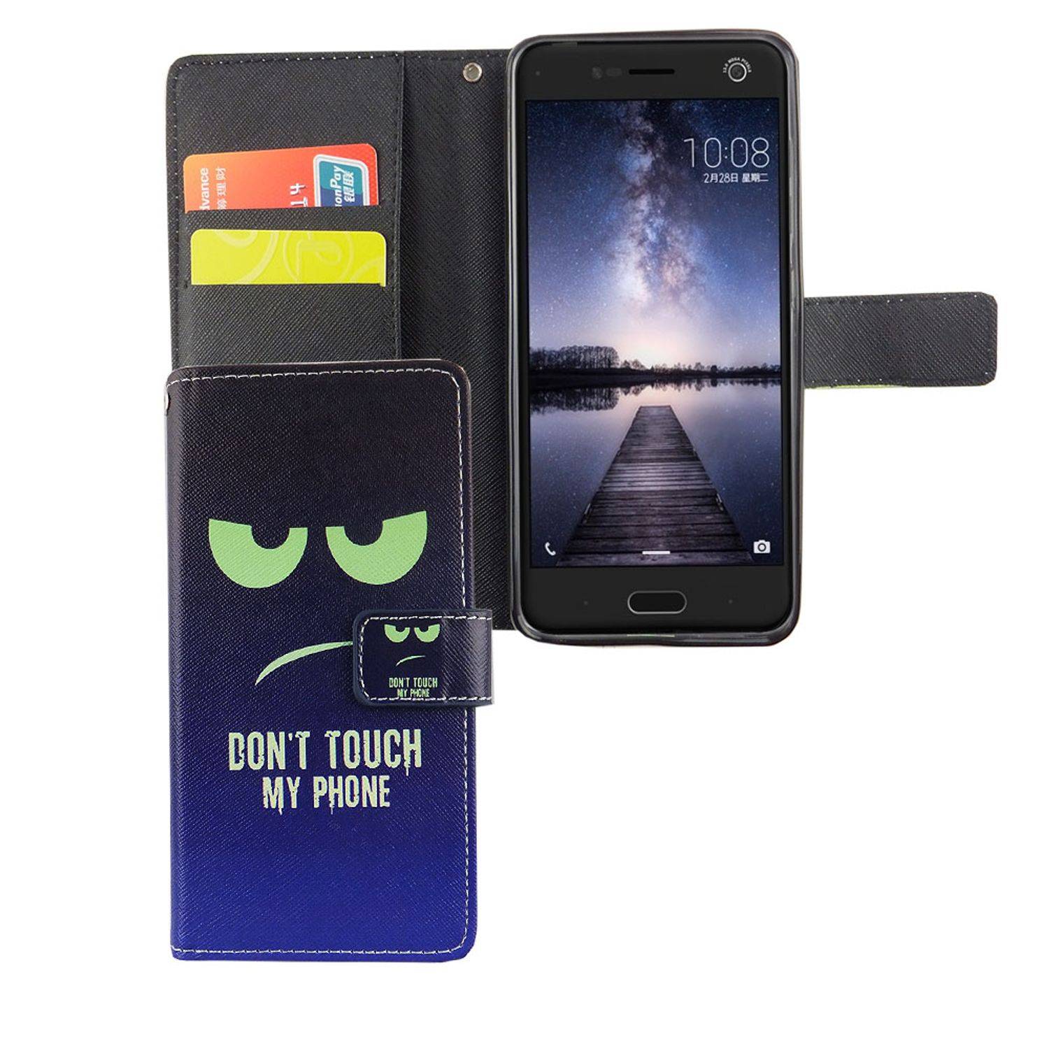 ZTE Blade V8 Handyhülle Bookcover Blau