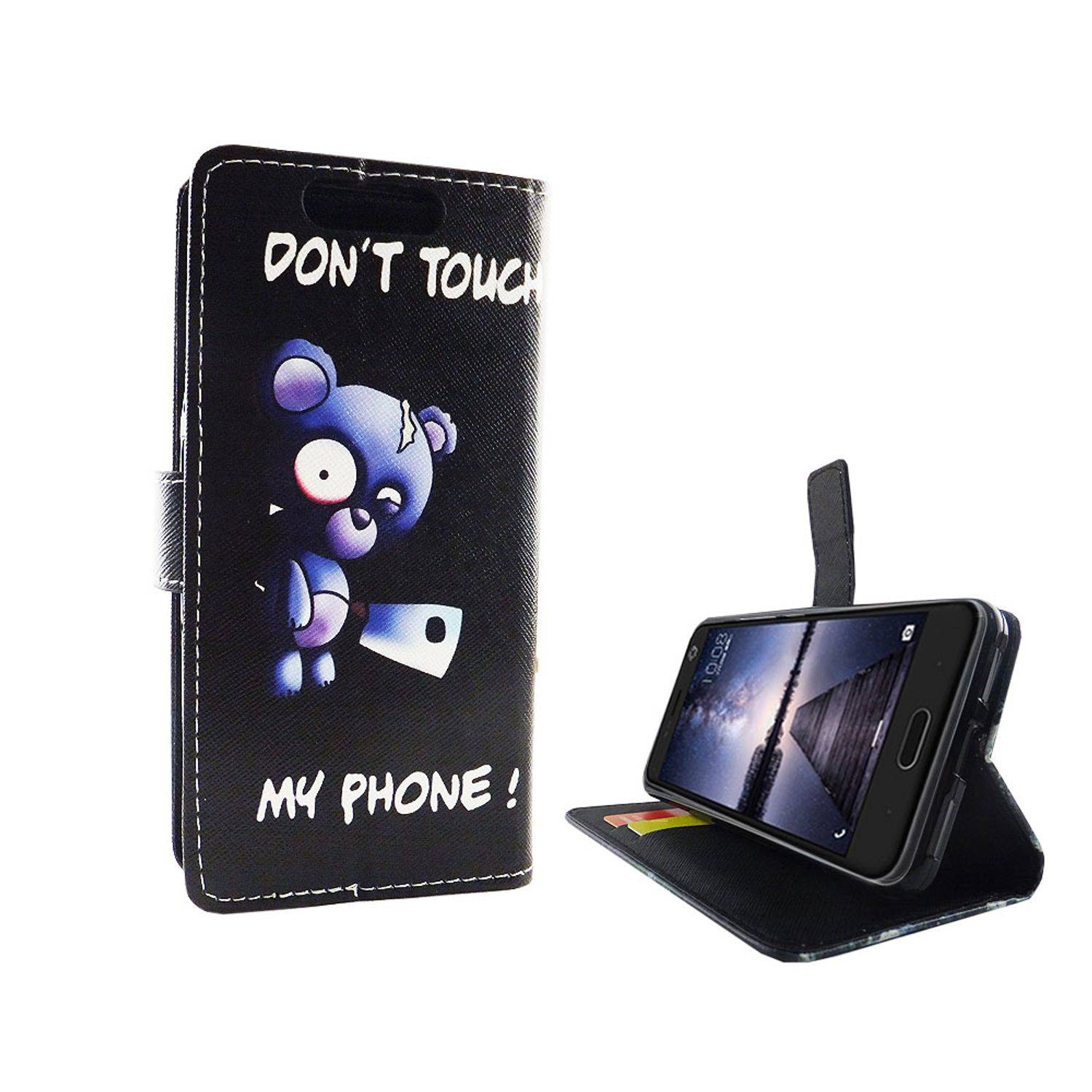 ZTE Blade V8 Handyhülle Bookcover Schwarz