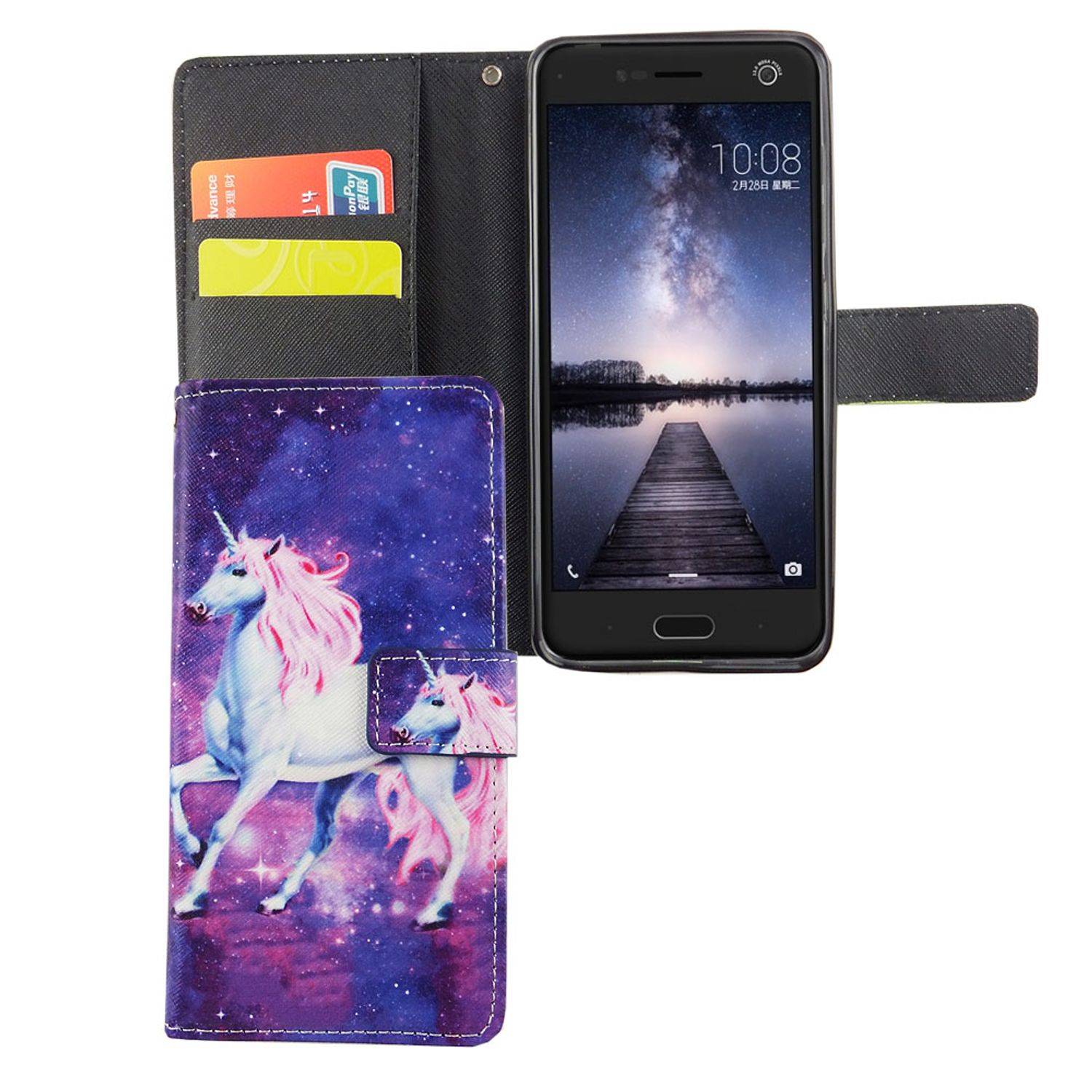 ZTE Blade V8 Handyhülle Bookcover Rosa