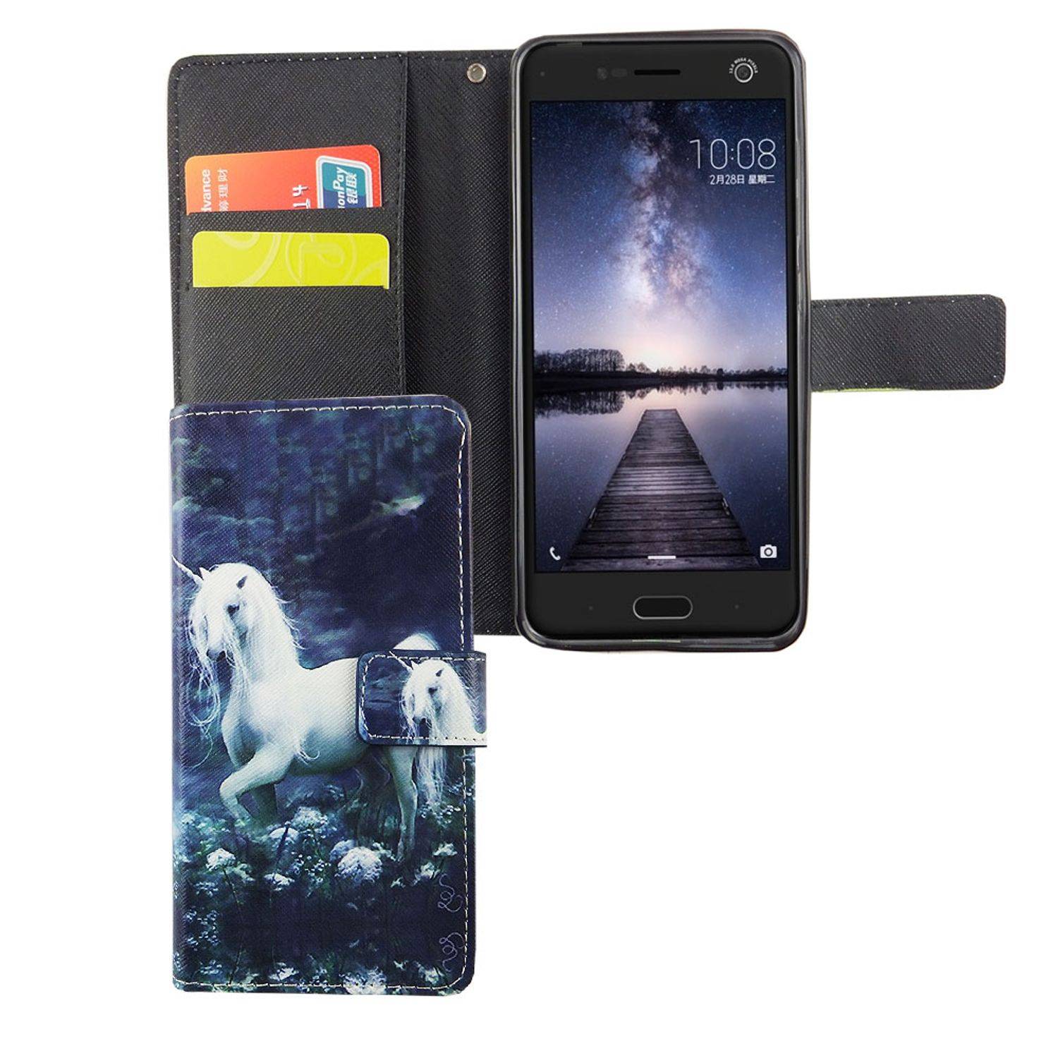 ZTE Blade V8 Handyhülle Bookcover Grün