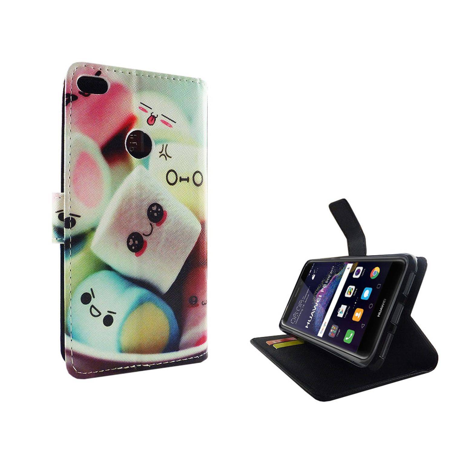 Huawei P8 Lite 2017 Handyhülle Bookcover Mehrfarbig