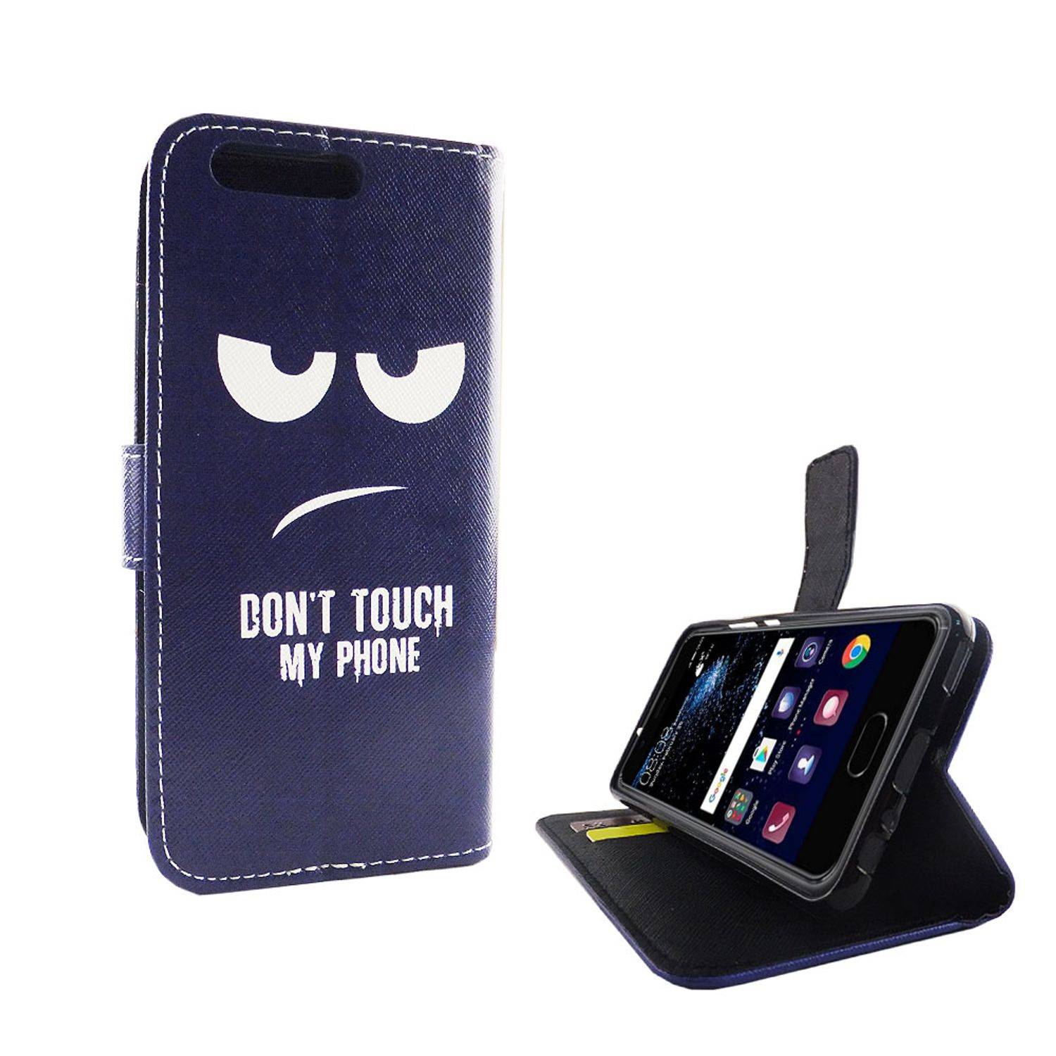 Huawei P10 Handyhülle Bookcover Blau