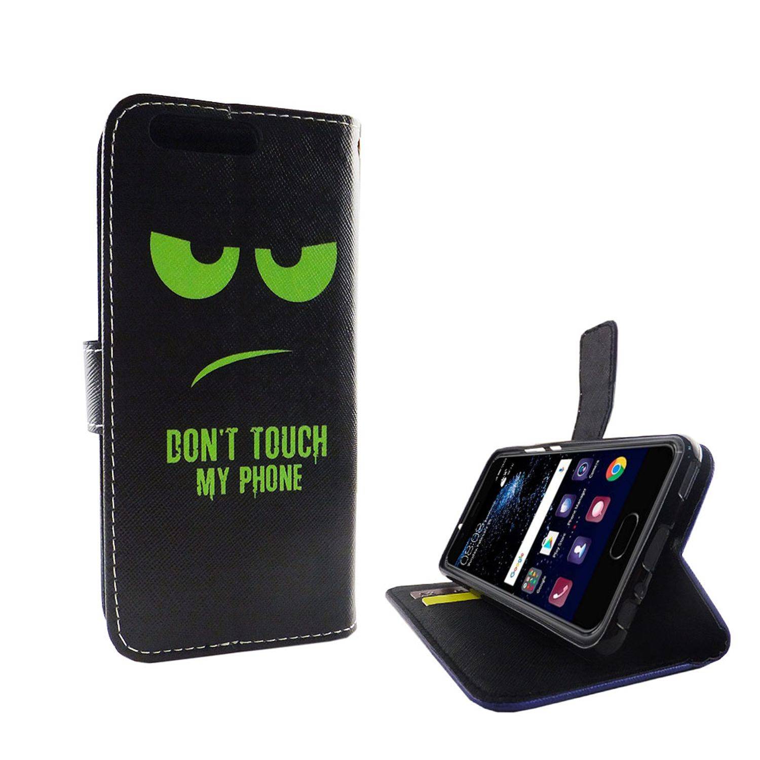 Huawei P10 Handyhülle Bookcover Grün