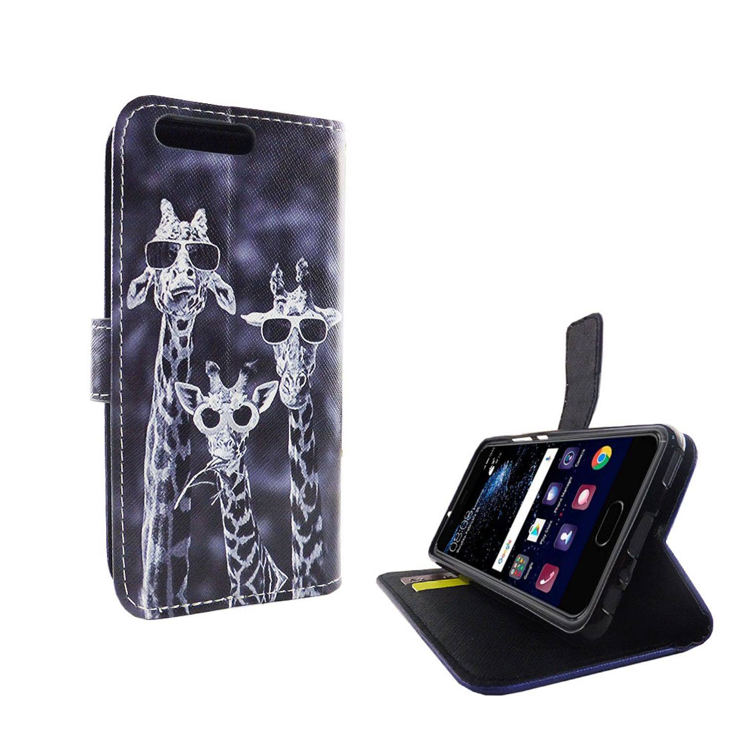 Huawei P10 Handyhülle Bookcover Mehrfarbig