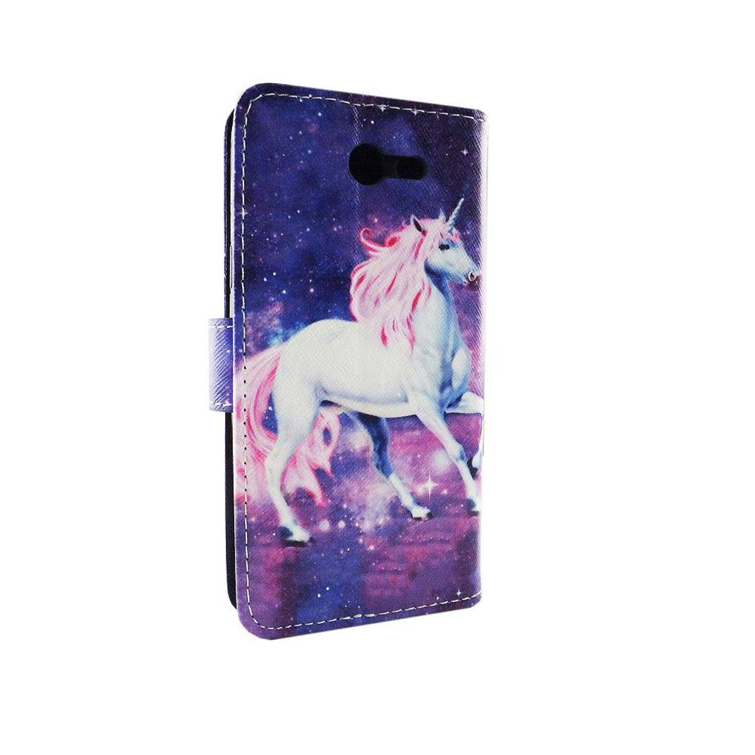 Samsung Galaxy J3 Emerge Handyhülle Bookcover Rosa