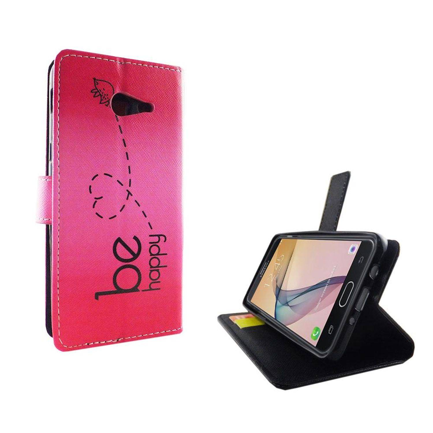 Samsung Galaxy J5 Prime Handyhülle Bookcover Rosa