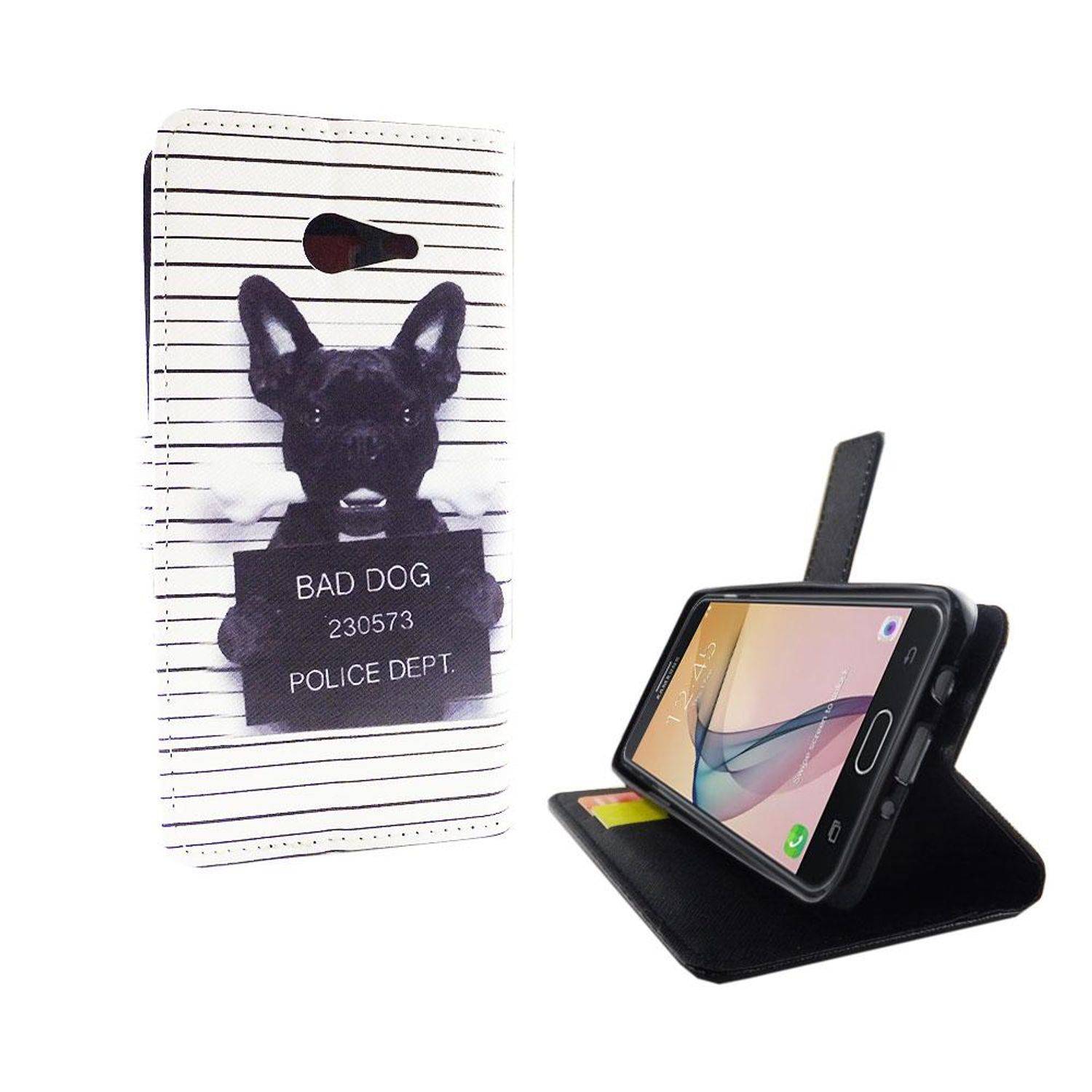 Samsung Galaxy J5 Prime Handyhülle Bookcover Weiß