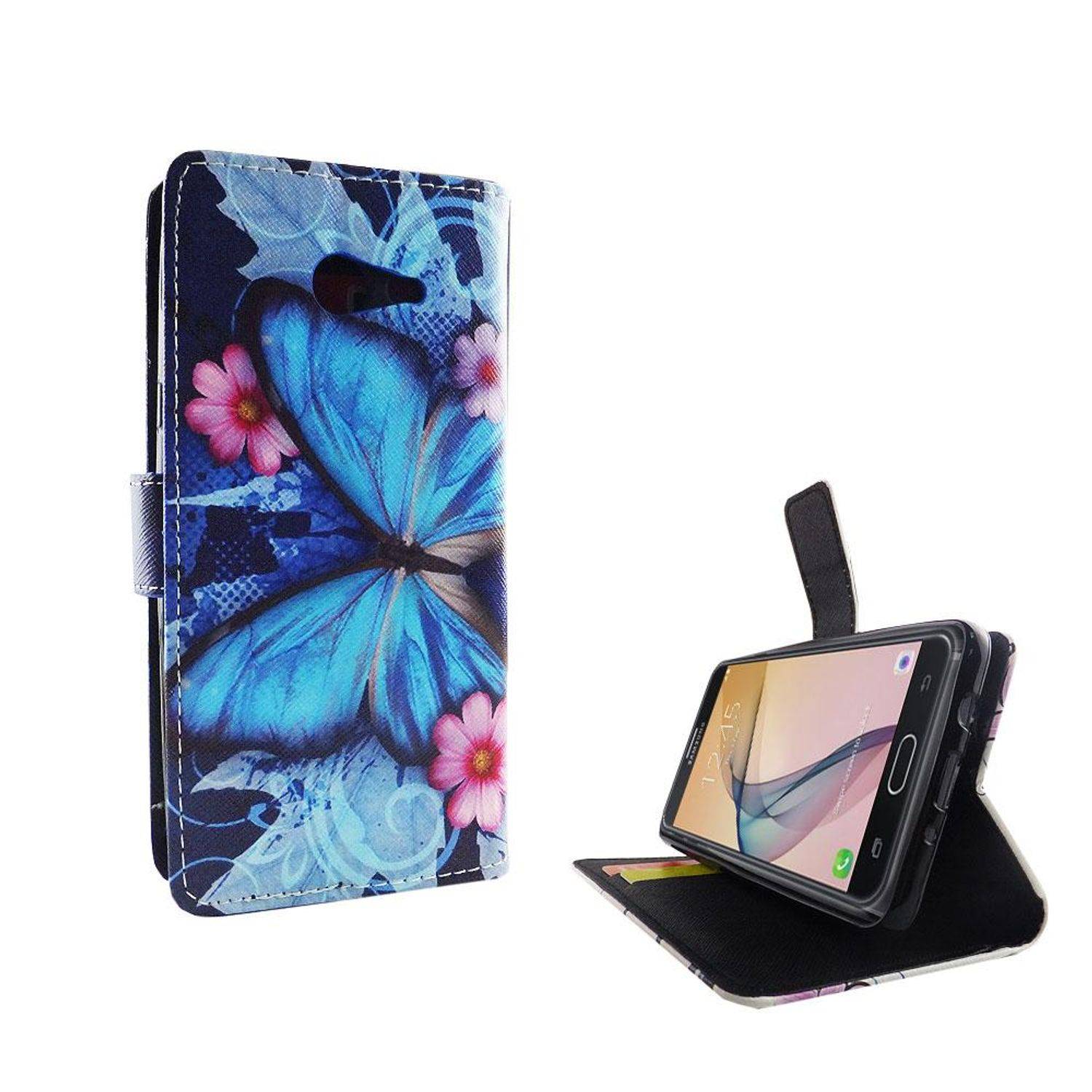 Samsung Galaxy J5 Prime Handyhülle Bookcover Blau