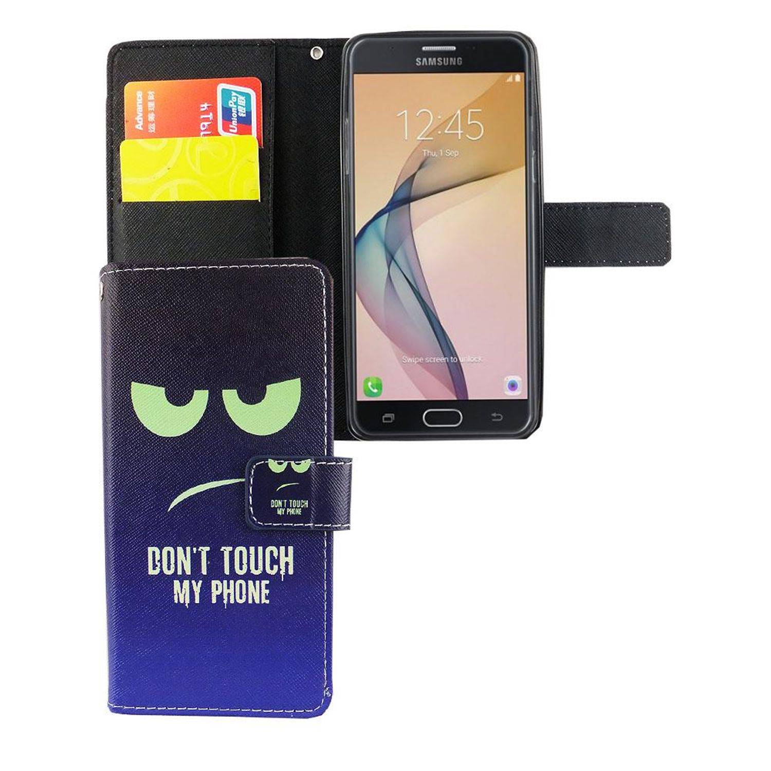 Samsung Galaxy J5 Prime Handyhülle Bookcover Blau