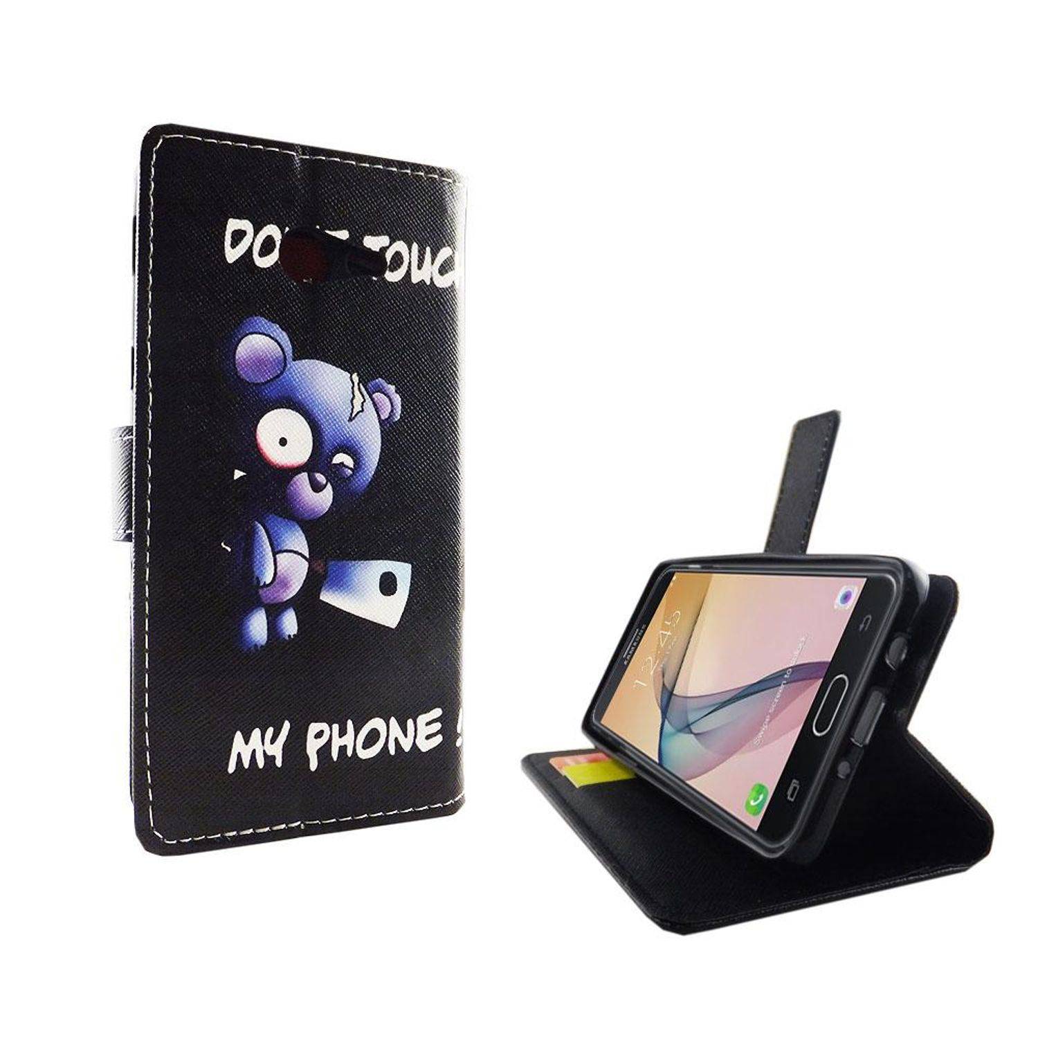 Samsung Galaxy J5 Prime Handyhülle Bookcover Schwarz