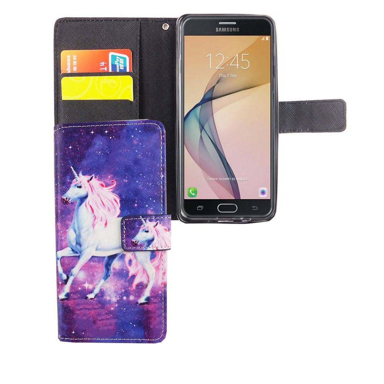 Samsung Galaxy J5 Prime Handyhülle Bookcover Rosa