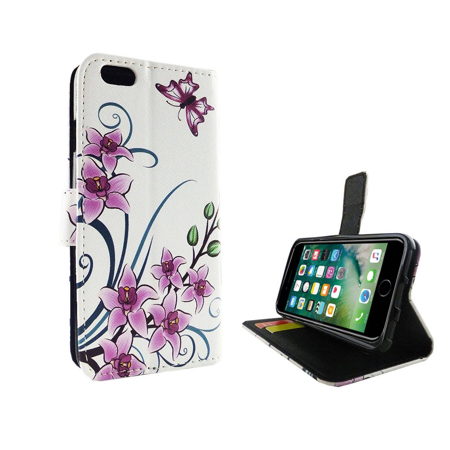 Apple iPhone 6 / 6s Handyhülle Bookcover Weiß