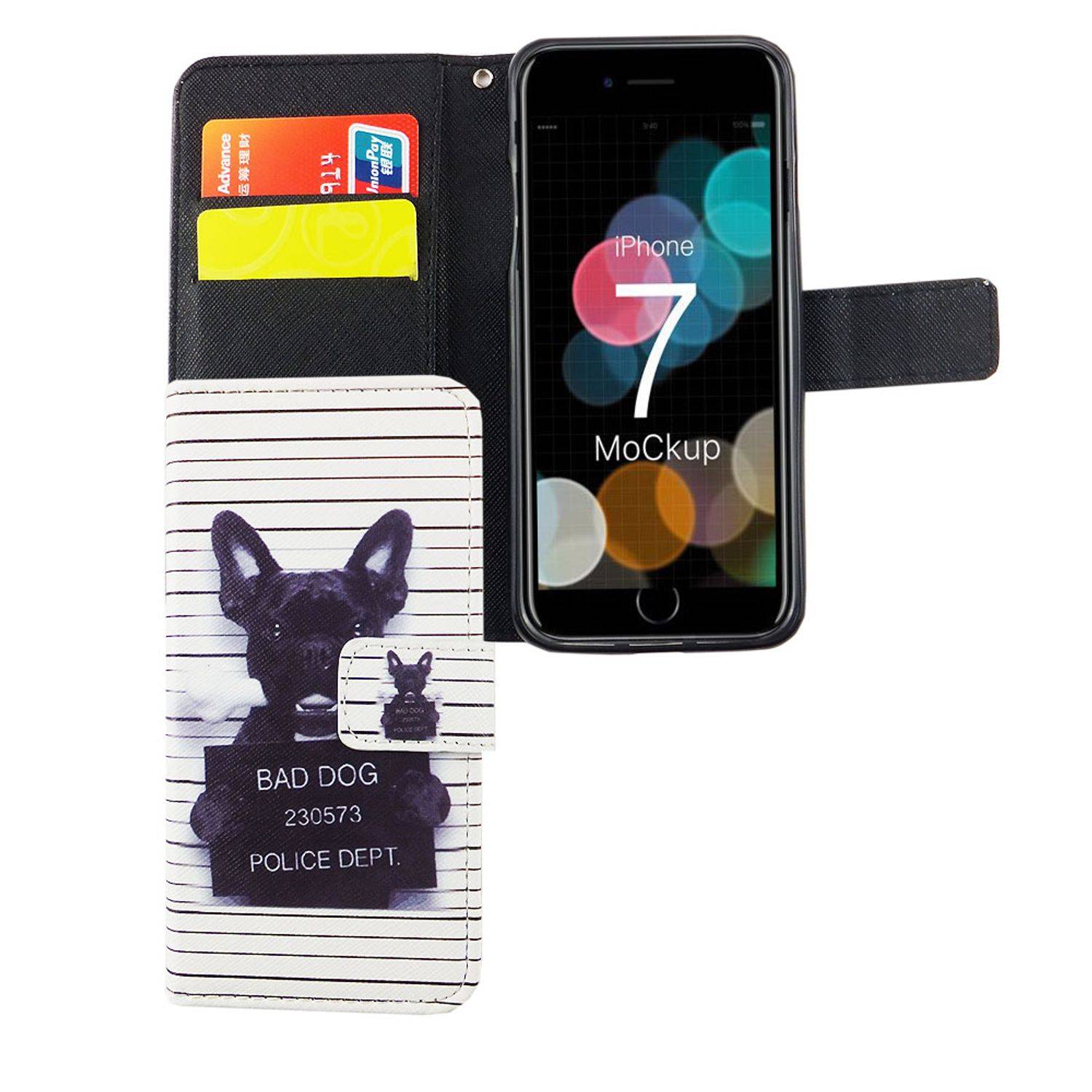 Apple iPhone 7 Handyhülle Bookcover Weiß