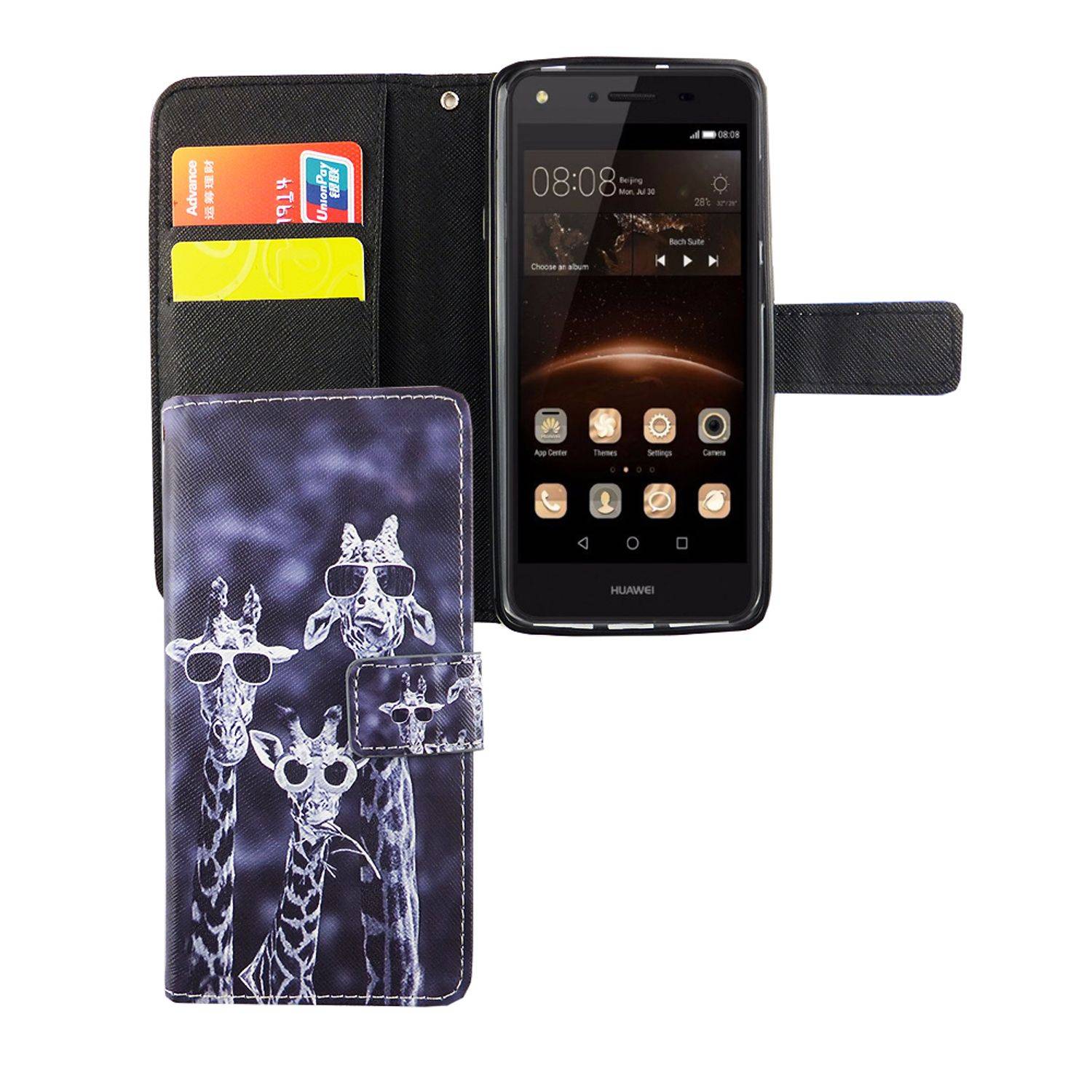 Huawei Y5 II Handyhülle Bookcover Mehrfarbig