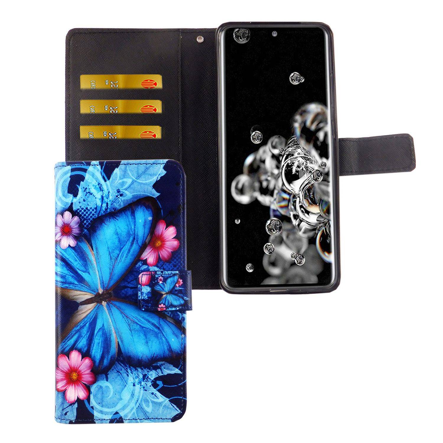 Samsung Galaxy S20 Ultra Handyhülle Bookcover Blau