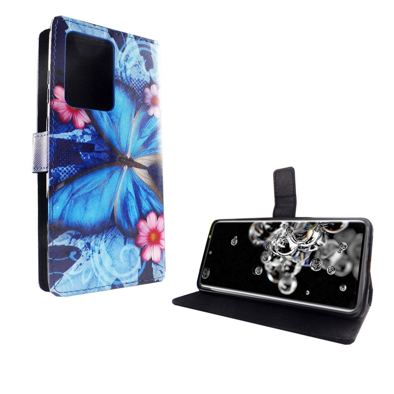Samsung Galaxy S20 Ultra Handyhülle Bookcover Blau