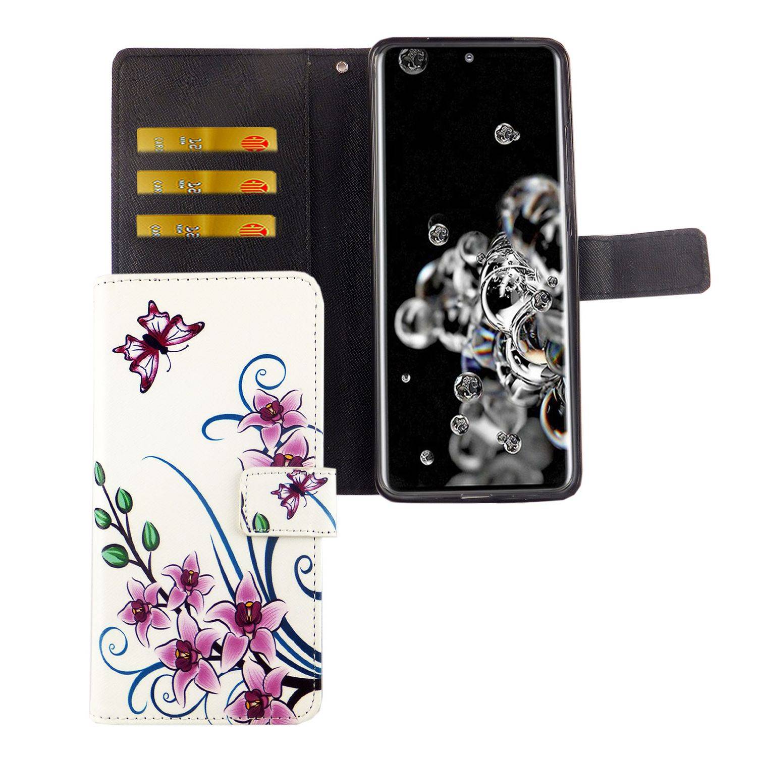 Samsung Galaxy S20 Ultra Handyhülle Bookcover Weiß