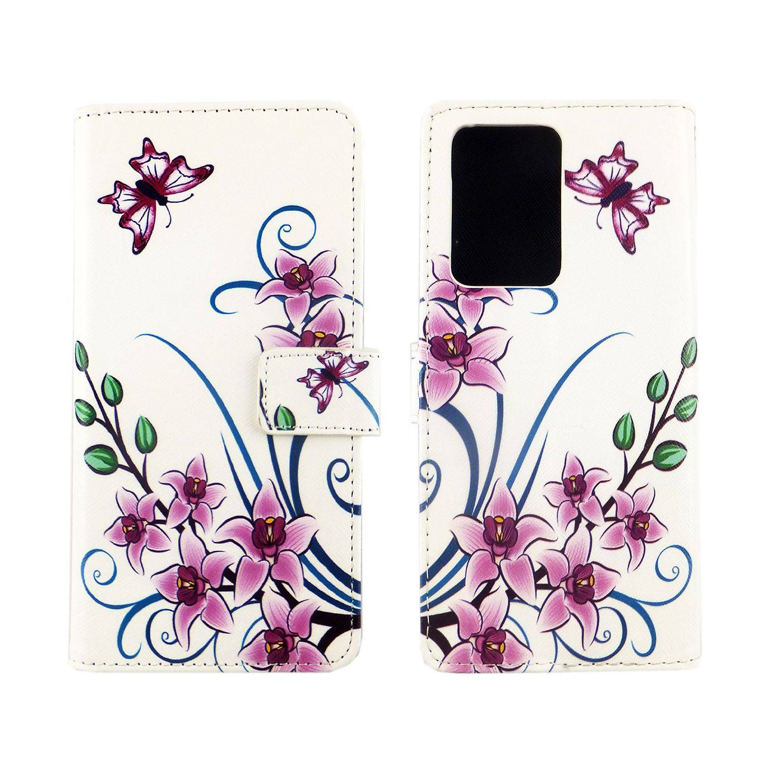 Samsung Galaxy S20 Ultra Handyhülle Bookcover Weiß