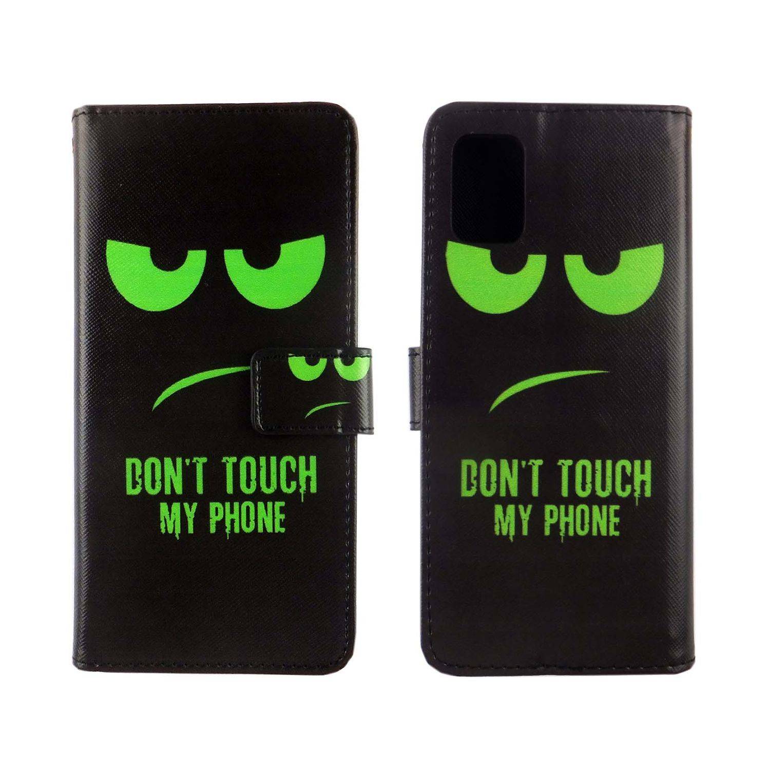Samsung Galaxy A71 Handyhülle Bookcover Schwarz