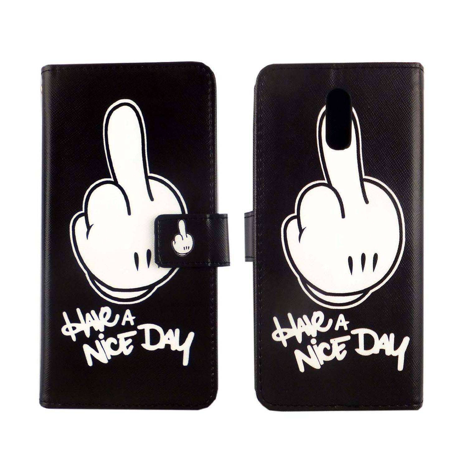 Nokia 2.3 Handyhülle Bookcover Schwarz