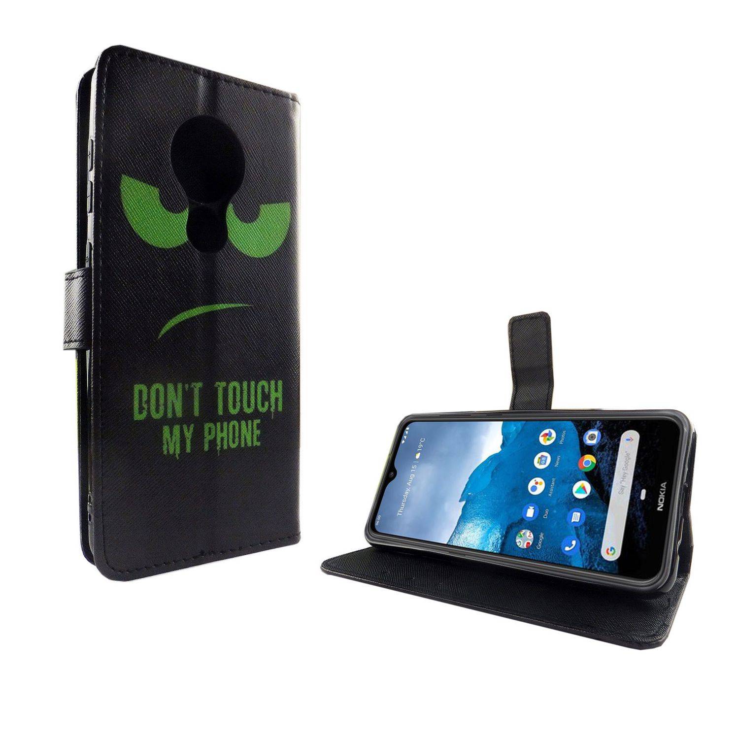 Nokia 6.2 Handyhülle Bookcover Schwarz
