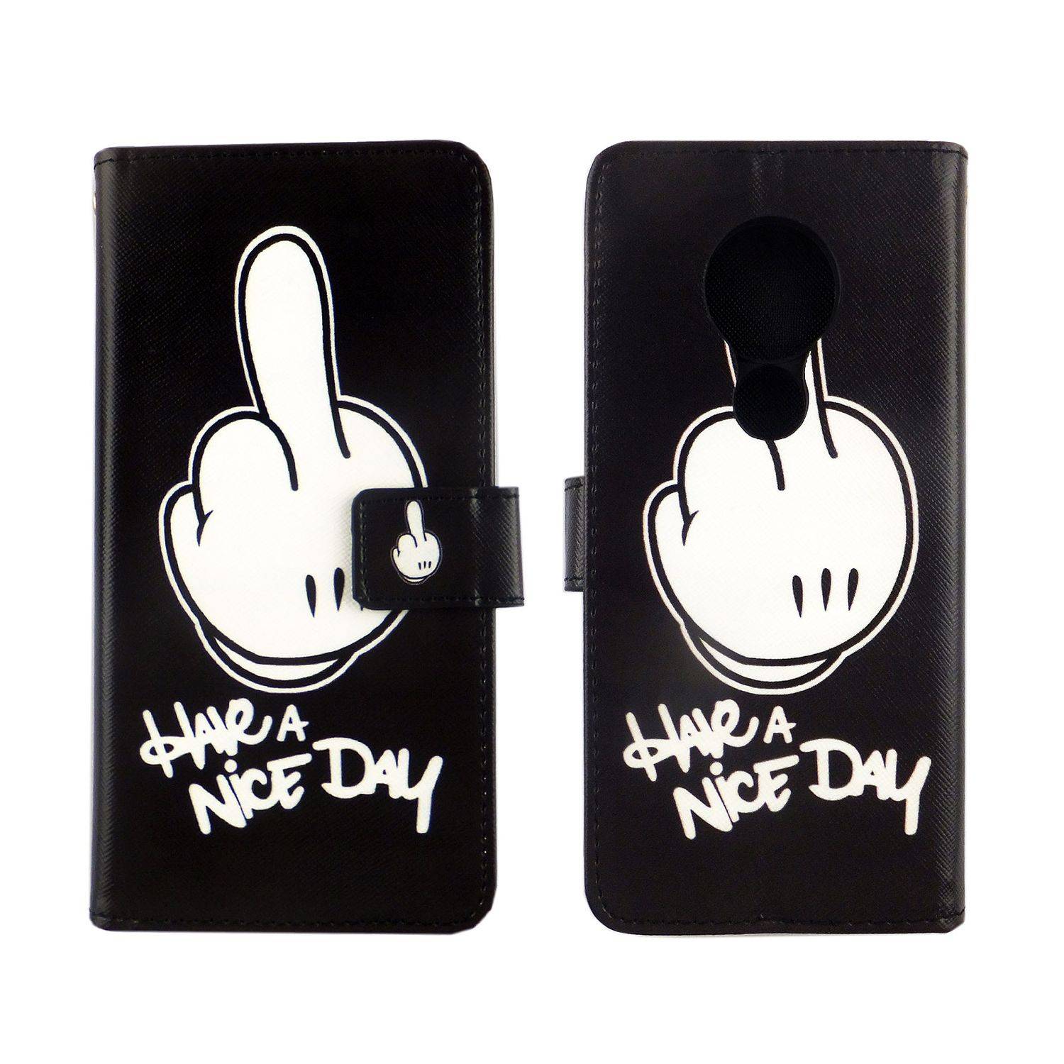 Nokia 6.2 Handyhülle Bookcover Schwarz