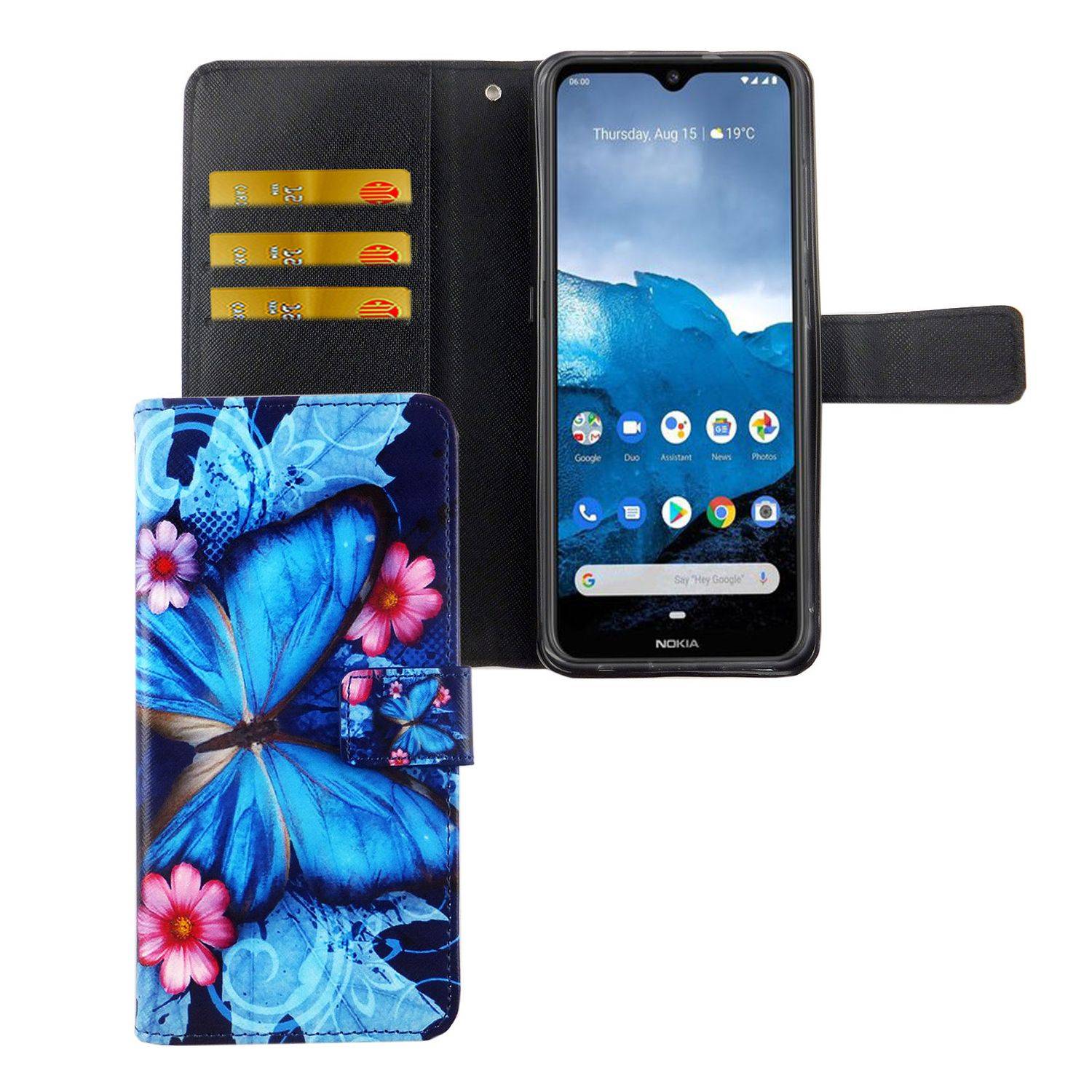 Nokia 6.2 Handyhülle Bookcover Blau
