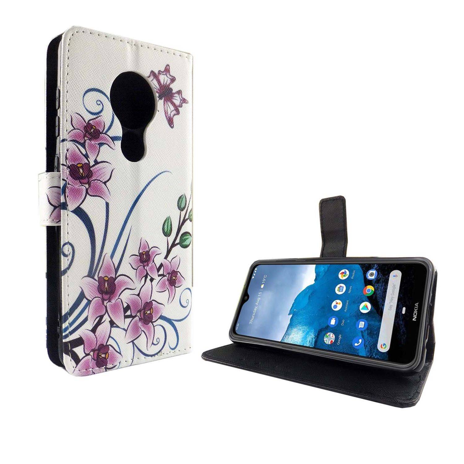 Nokia 6.2 Handyhülle Bookcover Weiß