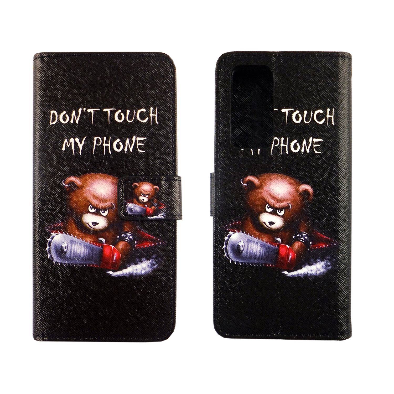 Huawei P40 Handyhülle Bookcover Schwarz