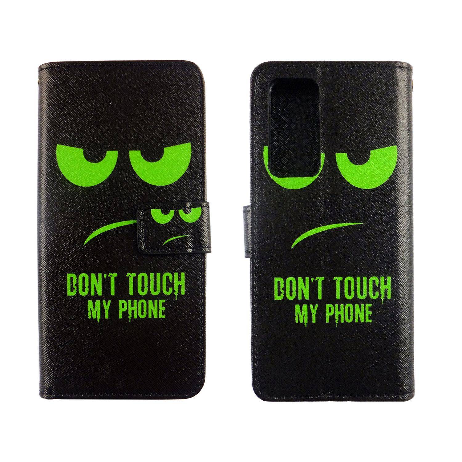 Huawei P40 Handyhülle Bookcover Schwarz