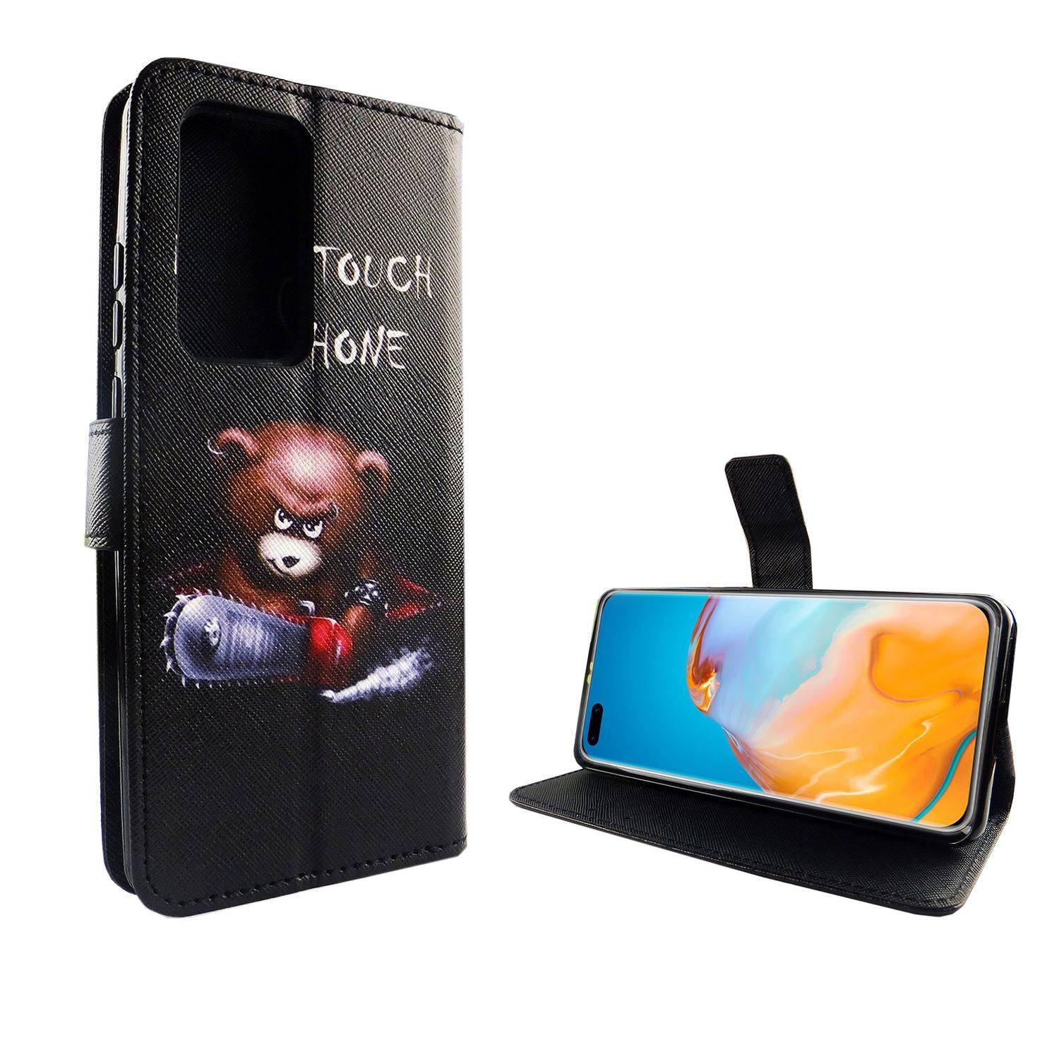 Huawei P40 Pro Handyhülle Bookcover Schwarz