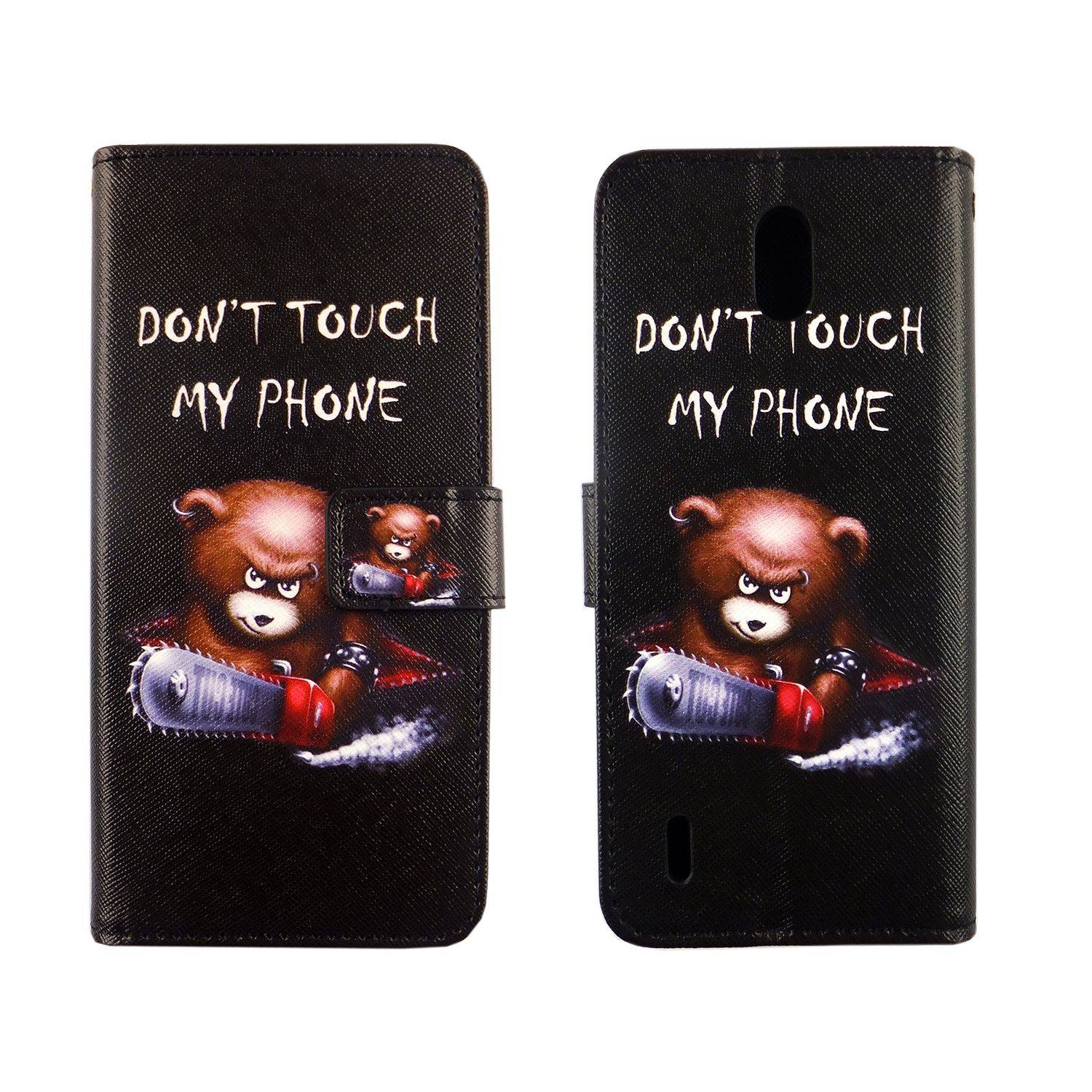 Nokia 1.3 Handyhülle Bookcover Schwarz