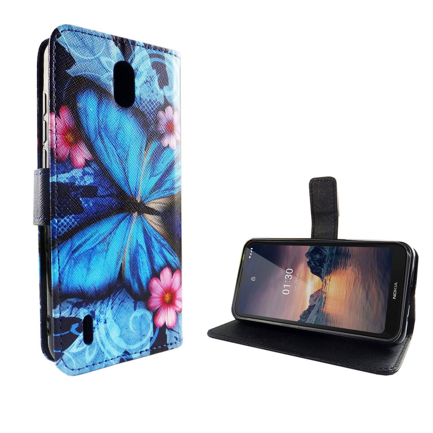 Nokia 1.3 Handyhülle Bookcover Blau