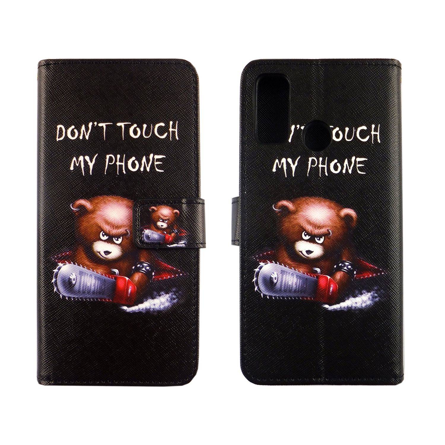 Huawei P smart 2020 Handyhülle Bookcover Schwarz
