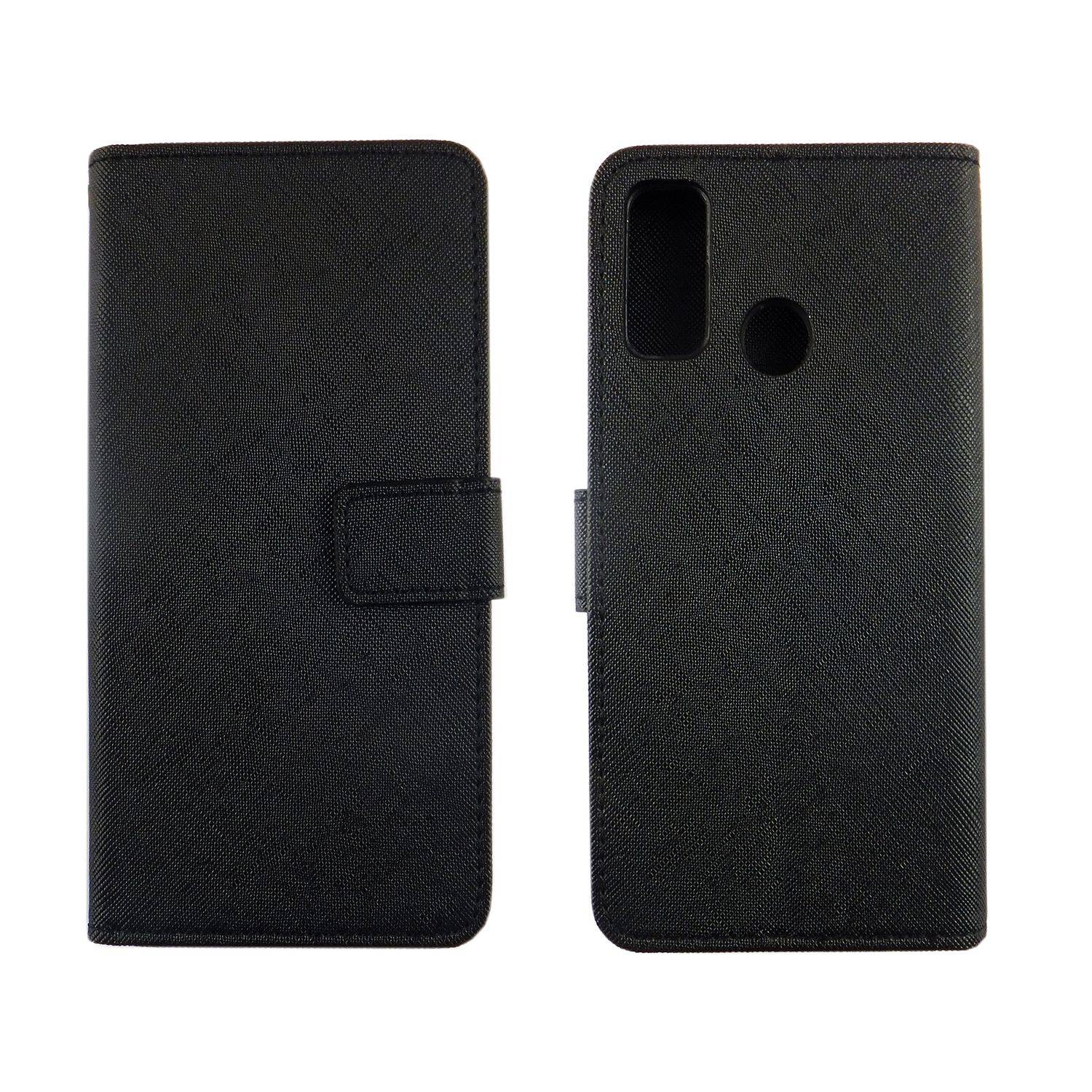 Huawei P smart 2020 Handyhülle Bookcover Schwarz