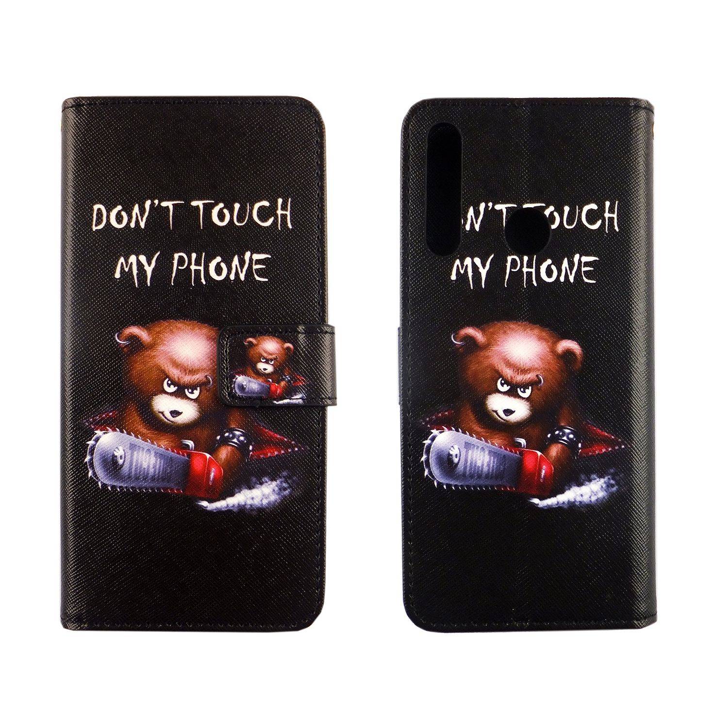Huawei Y6p Handyhülle Bookcover Schwarz