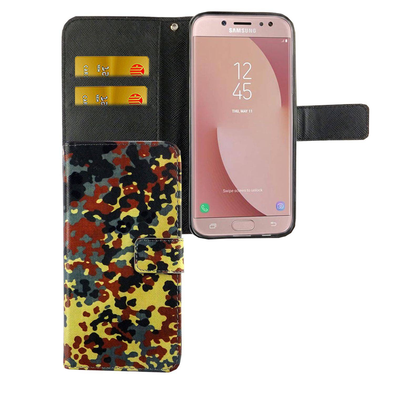 Samsung Galaxy J5 (2017) Handyhülle Bookcover Mehrfarbig