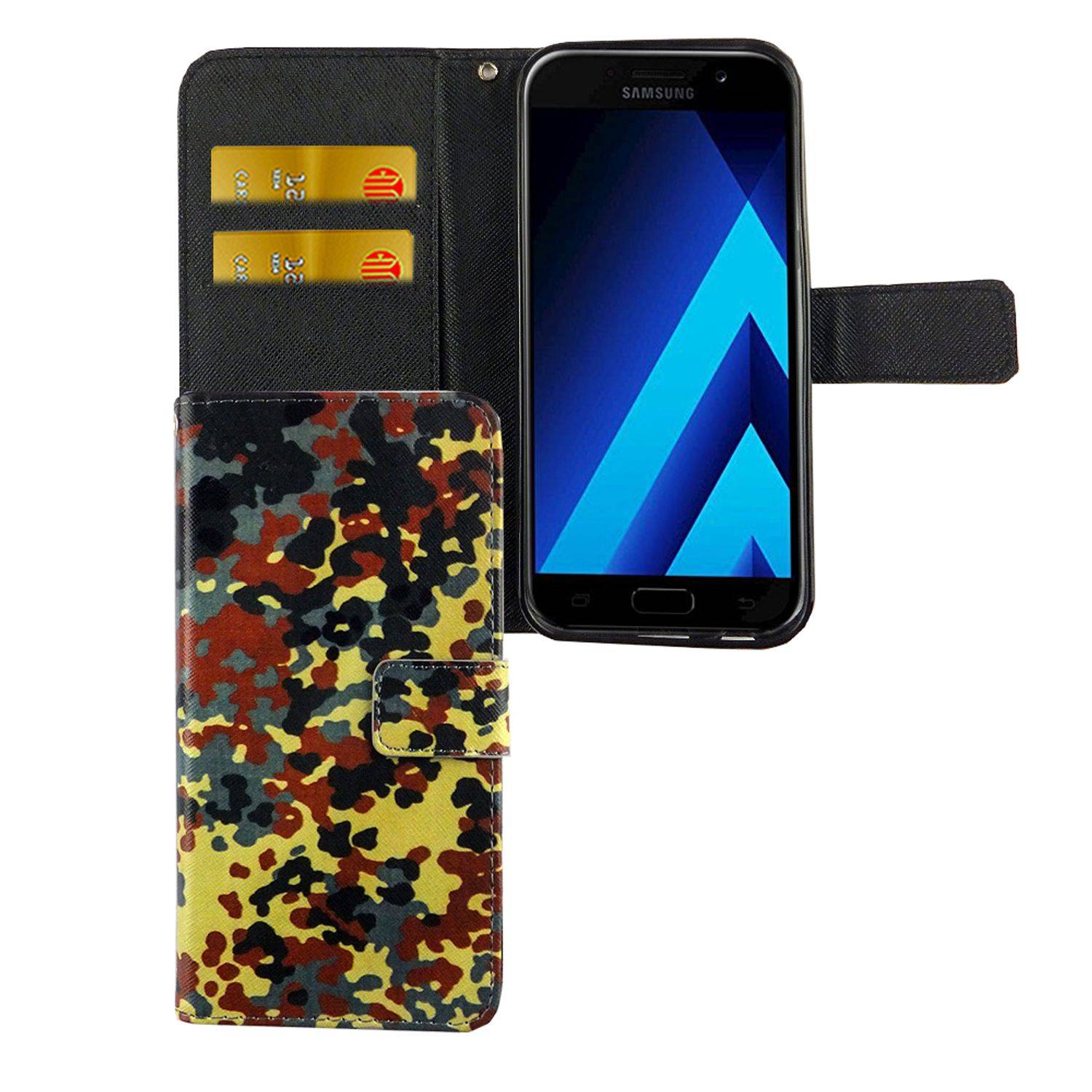 Samsung Galaxy A5 (2017) Handyhülle Bookcover Mehrfarbig