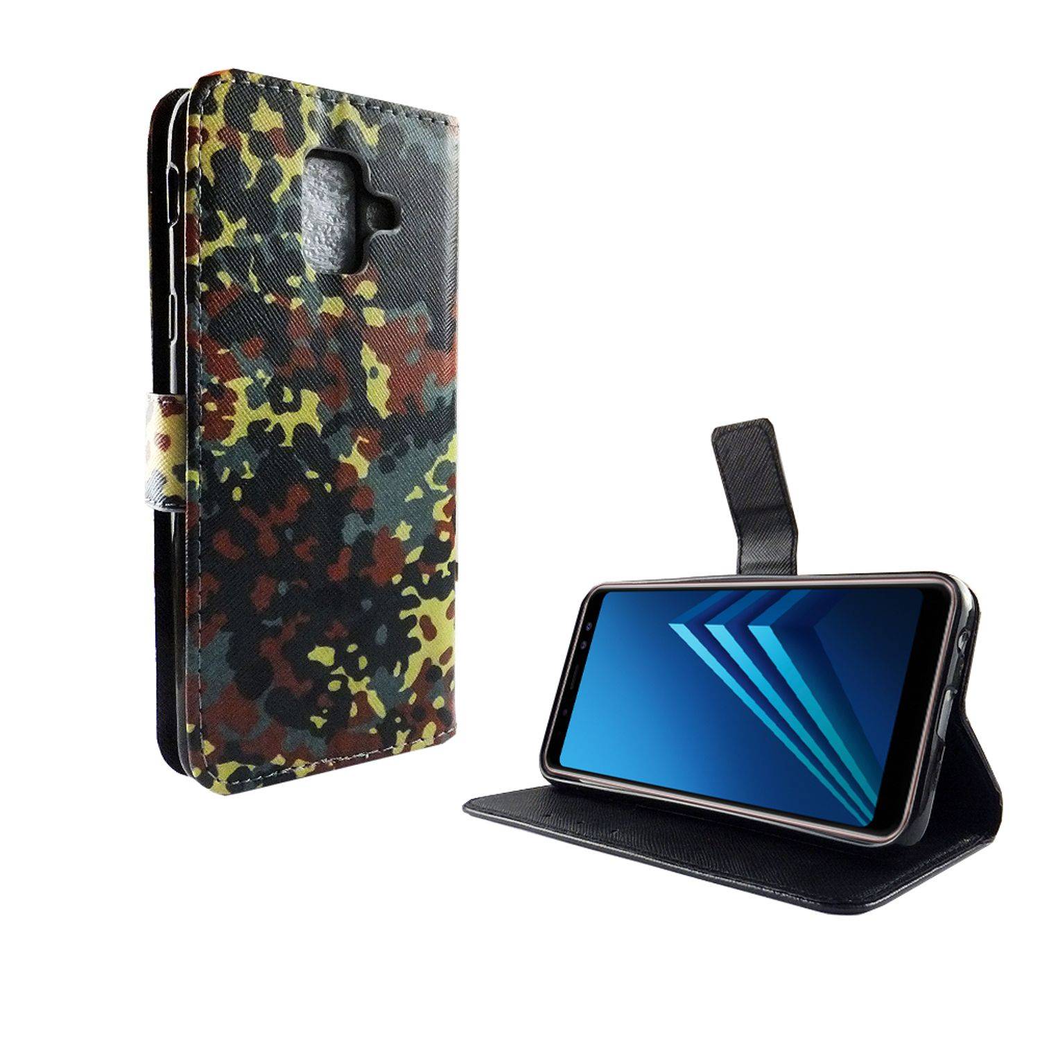 Samsung Galaxy A6 (2018) Handyhülle Bookcover Mehrfarbig