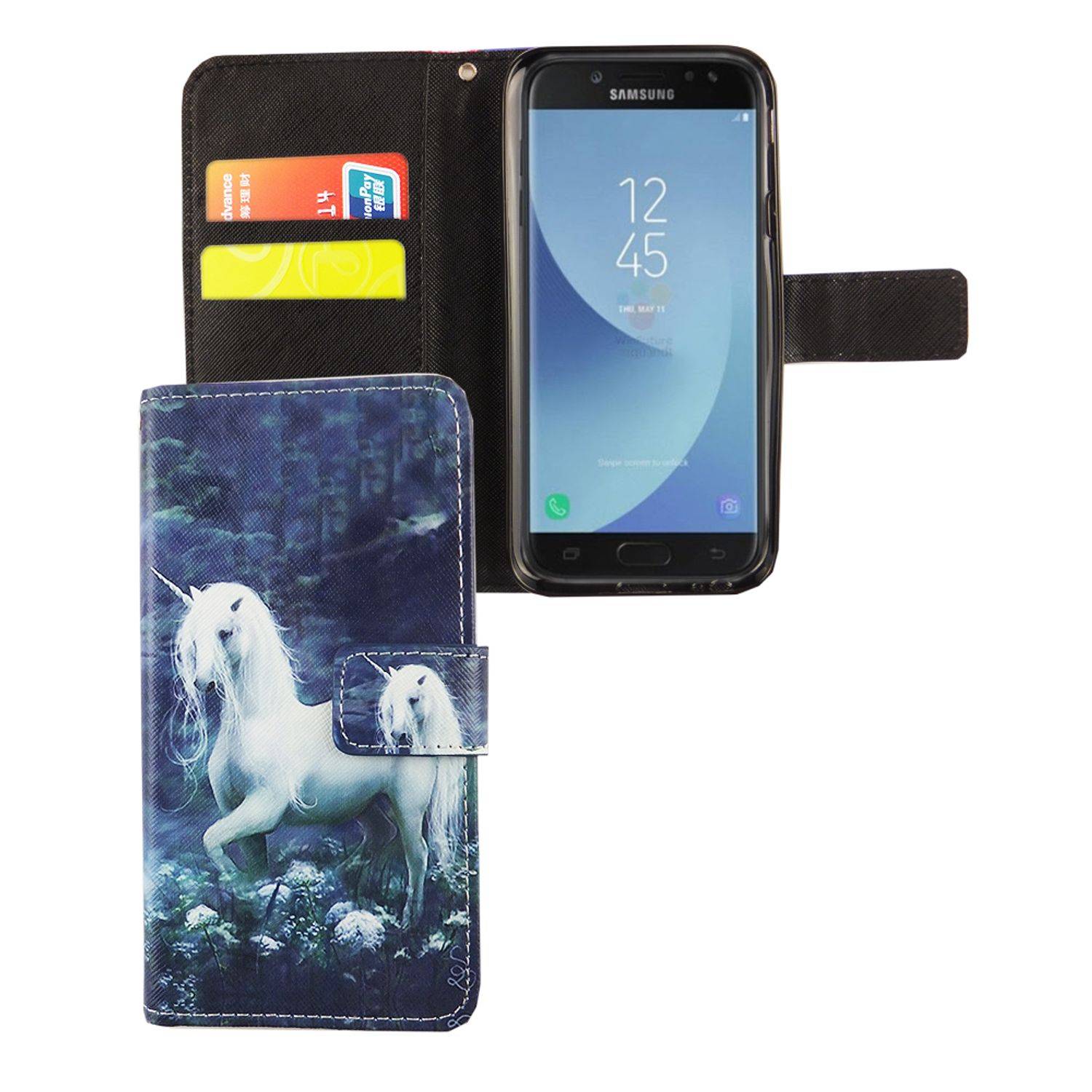 Samsung Galaxy J3 (2017) Handyhülle Bookcover Grün