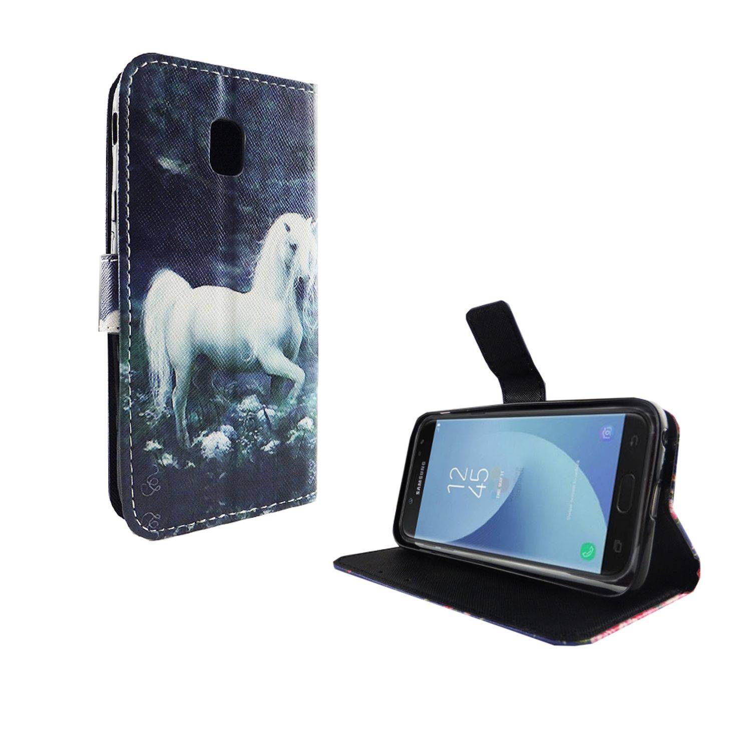 Samsung Galaxy J3 (2017) Handyhülle Bookcover Grün